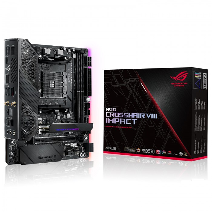 ASUS ROG CROSSHAIR VIII IMPACT  - Pc Gamer Casa