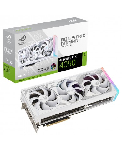 ASUS ROG Strix RTX 4090 White OC Edition 24GB - Pc Gamer Casa