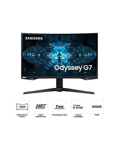 Samsung Odyssey G7 32" QLED 240Hz G-SYNC 1ms 1000R WQHD  - Pc Gamer Casa Samsung Odyssey G7 32" QLED 240Hz G-SYNC 1ms 1000R WQHD  - Pc Gamer Casa