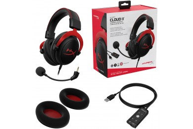 Hyper X Cloud II (rouge) -  Micro - casque - LDLC Pc Gamer Casa