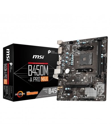 MSI B450M-A PRO MAX - Carte mère - Pc Gamer Casa