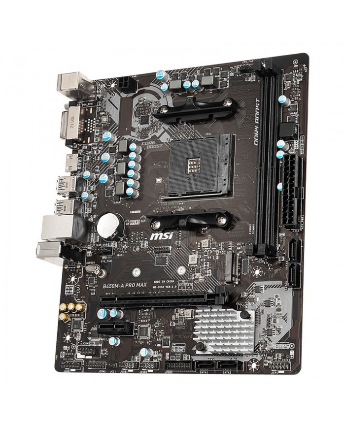 MSI B450M-A PRO MAX - Carte mère - Pc Gamer Casa MSI B450M-A PRO MAX - Carte mère - Pc Gamer Casa