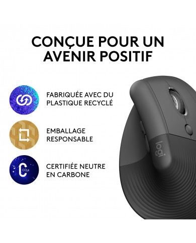 Logitech Lift Left (Graphite) - Souris PC - Pc Gamer Casa
