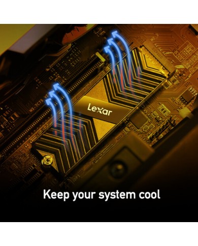 Lexar Professional 512GB NM800 PRO PCIe 4.0 x4 NVMe M.2 Internal SSD with Heatsink- Pc Gamer Casa