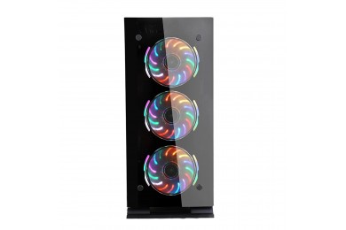 HYBROK SHADOW ARGB (GLASS) + PSU 650W 80+ BRONZE - Pc Gamer Casa HYBROK SHADOW ARGB (GLASS) + PSU 650W 80+ BRONZE - Pc Gamer Casa