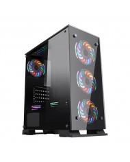 HYBROK SHADOW ARGB (GLASS) + PSU 650W 80+ BRONZE - Pc Gamer Casa HYBROK SHADOW ARGB (GLASS) + PSU 650W 80+ BRONZE - Pc Gamer Casa