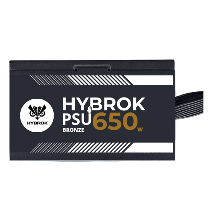 Alimentation HYBROK PSU 650W Bronze 80+ / Puissante / Efficace / Abordable / Pc Gamer Casa / Livraison gratuite Alimentation HYBROK PSU 650W Bronze 80+ / Puissante / Efficace / Abordable / Pc Gamer Casa / Livraison gratuite