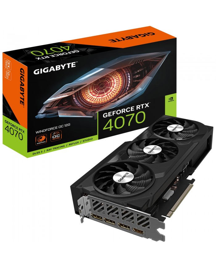 Carte graphique Gigabyte RTX 4070 WINDFORCE OC 12G - Carte Graphique Carte graphique Gigabyte RTX 4070 WINDFORCE OC 12G - Carte Graphique
