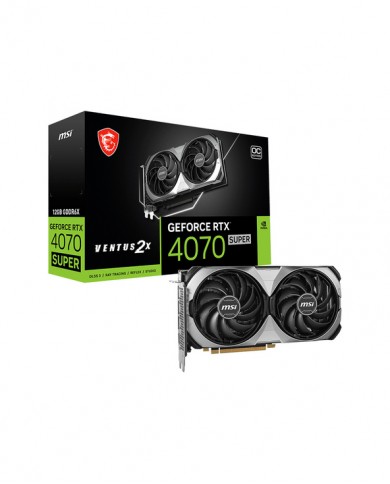 MSI GeForce RTX 4070 SUPER 12G VENTUS 2X OC - CARTE GRAPHIQUE MSI GeForce RTX 4070 SUPER 12G VENTUS 2X OC - CARTE GRAPHIQUE