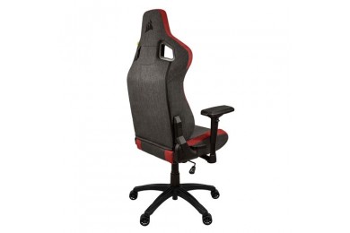 CORSAIR T3 RUSH Fabric (2023) - Charcoal/Red -  Chaise Gaming - Pc Gamer Casa