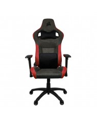 CORSAIR T3 RUSH Fabric (2023) - Charcoal/Red -  Chaise Gaming - Pc Gamer Casa