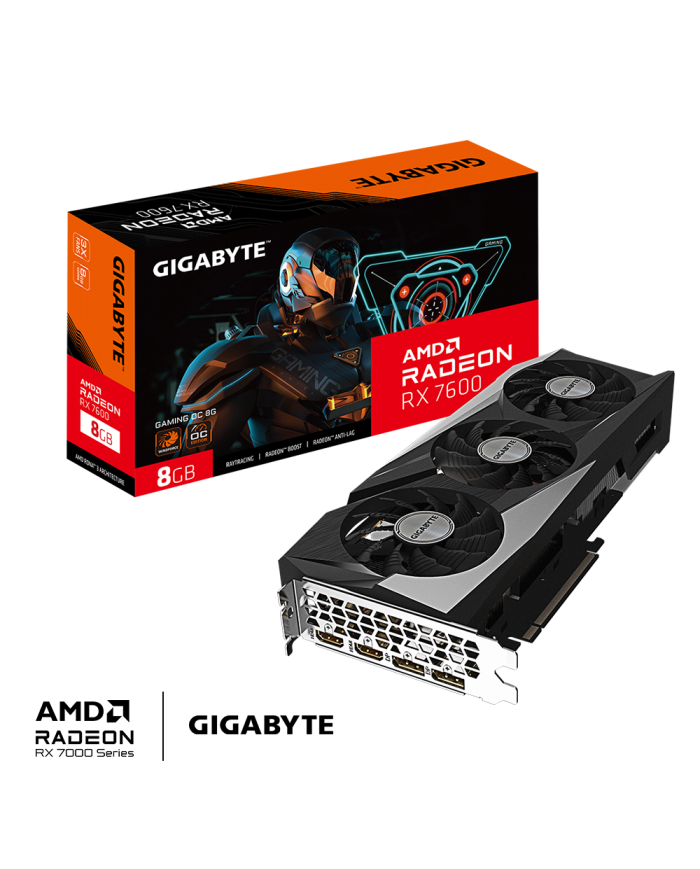 Gigabyte Radeon RX 7600 GAMING OC 8G - Pc Gamer Casa Gigabyte Radeon RX 7600 GAMING OC 8G - Pc Gamer Casa