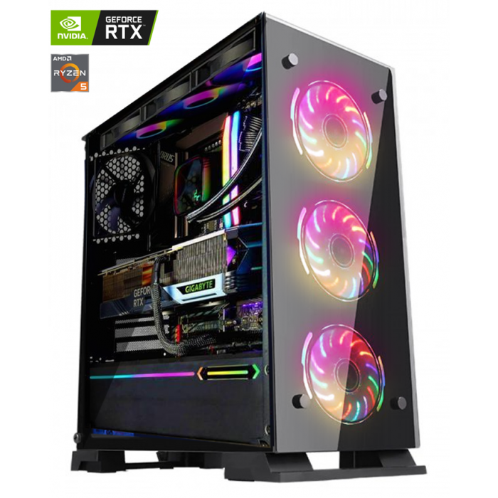 PC Gamer TITANFURY Ryzen 5 5500 & RTX 3050 - Qualité/Prix Top - PC Gamer Casa Maroc