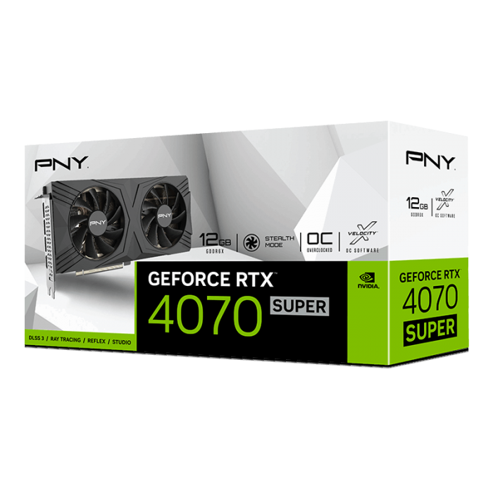 PNY GeForce RTX 4070 SUPER 12GB VERTO OC 12GB - Carte Graphique - Pc Gamer Casa PNY GeForce RTX 4070 SUPER 12GB VERTO OC 12GB - Carte Graphique - Pc Gamer Casa