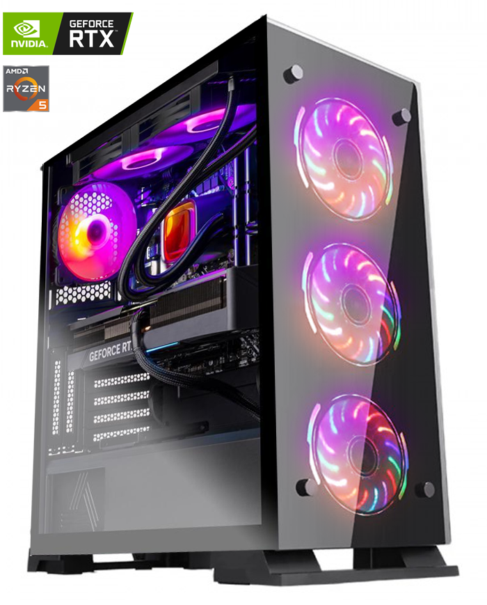 PC Gamer Gladiator Ryzen 5600-RTX 3050 - PC Gamer Casa