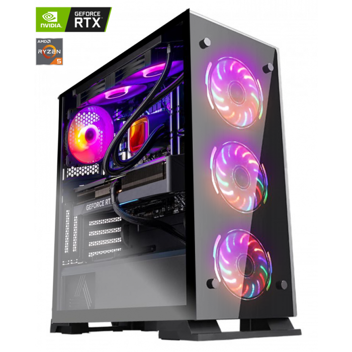 PC Gamer Gladiator Ryzen 5600-RTX 3050 - PC Gamer Casa