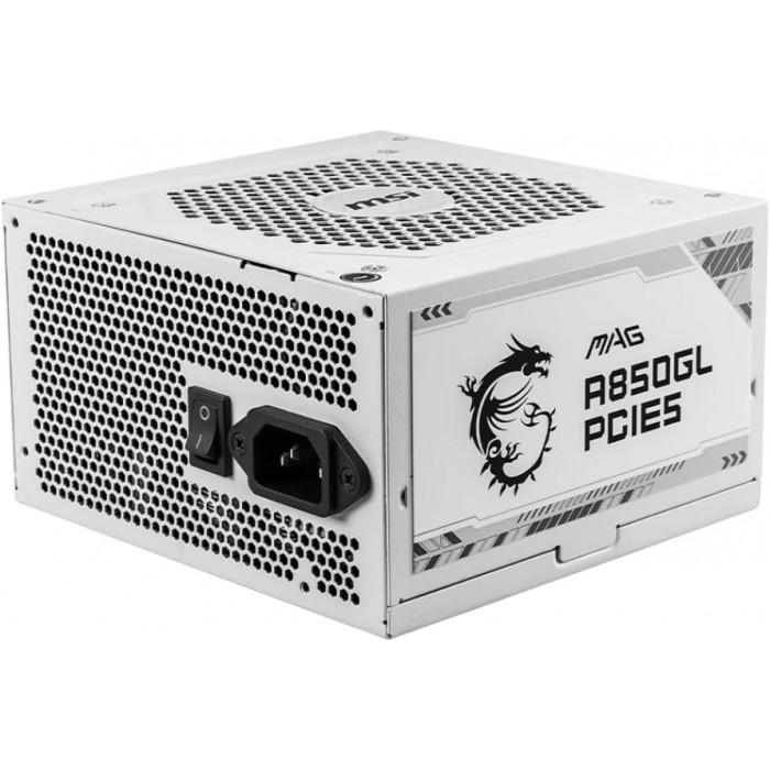 MSI MAG A850GL PCIE5 BLANC - Alimentation PC- Pc Gamer Casa MSI MAG A850GL PCIE5 BLANC - Alimentation PC- Pc Gamer Casa