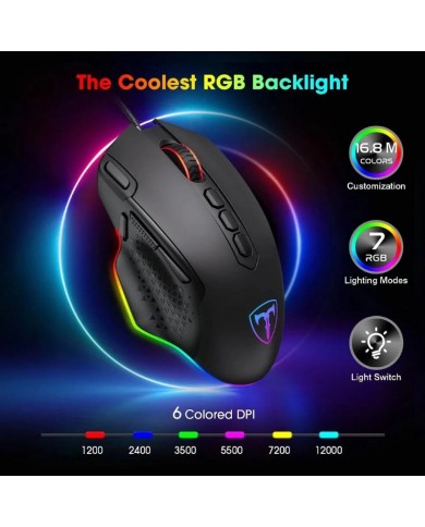 Souris Gaming Pictek PC257 - Précision & Confort - Souris PC