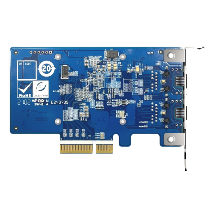 QNAP QXG-10G2T - BX710 Dual 10GbE - Carte réseau - Pc Gamer Casa - Maroc