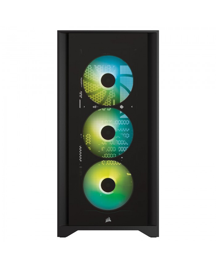Corsair iCUE 4000X RGB Tempered Glass (Noir) -  Pc Gamer Casa Corsair iCUE 4000X RGB Tempered Glass (Noir) -  Pc Gamer Casa