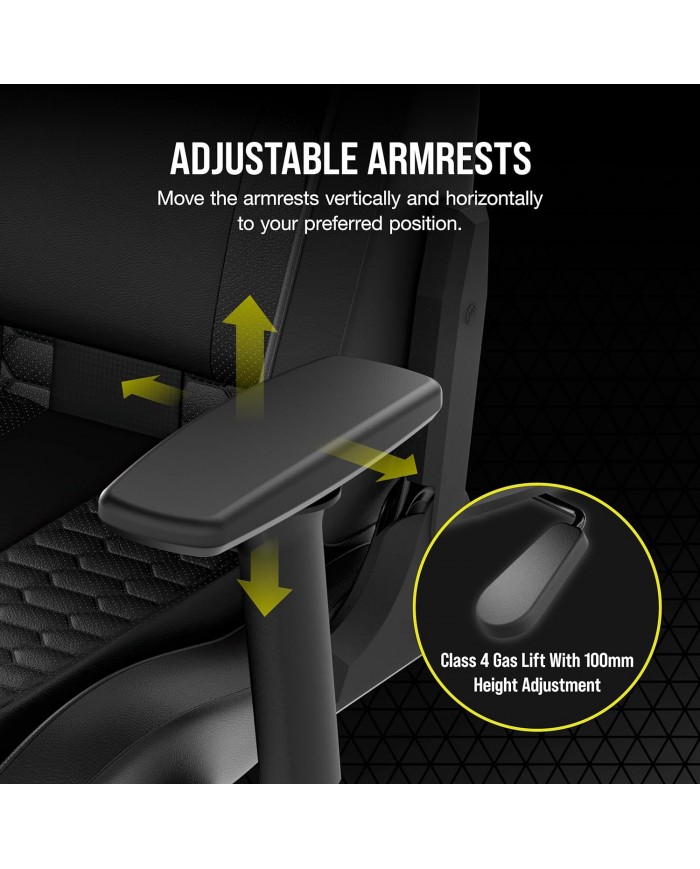 TC100 RELAXED  - Fabric Noir/Gris - CHAIR GAMING MAROC