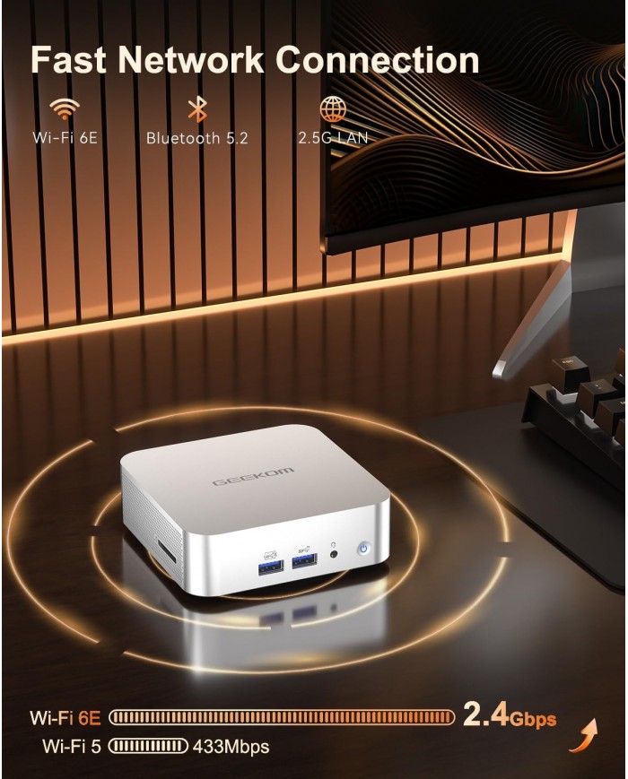 Mini PC GEEKOM A7 AMD Ryzen 9 7940HS 32GB 2TB SSD - PCGAMERCASA .MA