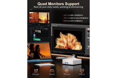 Mini PC GEEKOM A7 AMD Ryzen 9 7940HS 32GB 2TB SSD - PCGAMERCASA .MA