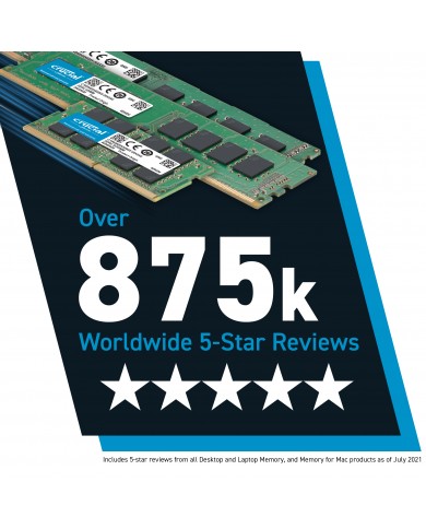 Crucial DDR4 16 Go 3200 MHz CL22 - Mémoire PC - Crucial- Maroc