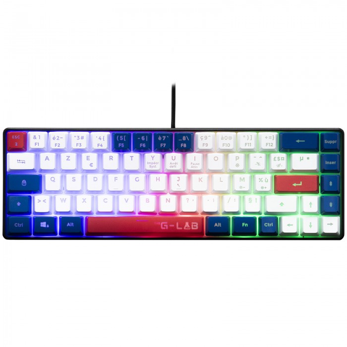 The G-Lab Keyz Hydrogen (Bleu/Blanc/Rouge) - Clavier PC The G-Lab Keyz Hydrogen (Bleu/Blanc/Rouge) - Clavier PC