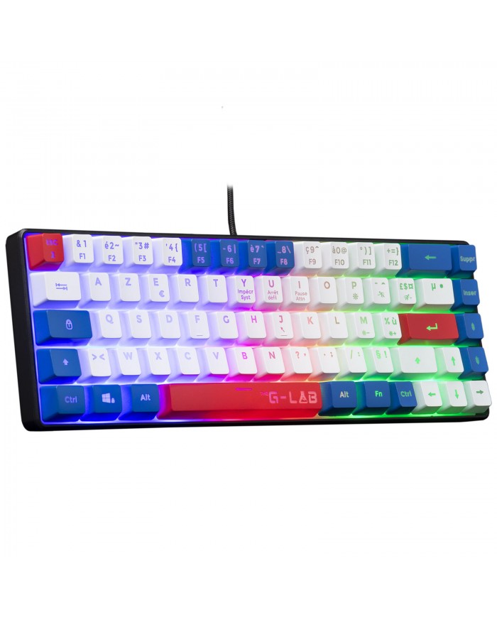 The G-Lab Keyz Hydrogen (Bleu/Blanc/Rouge) - Clavier PC The G-Lab Keyz Hydrogen (Bleu/Blanc/Rouge) - Clavier PC