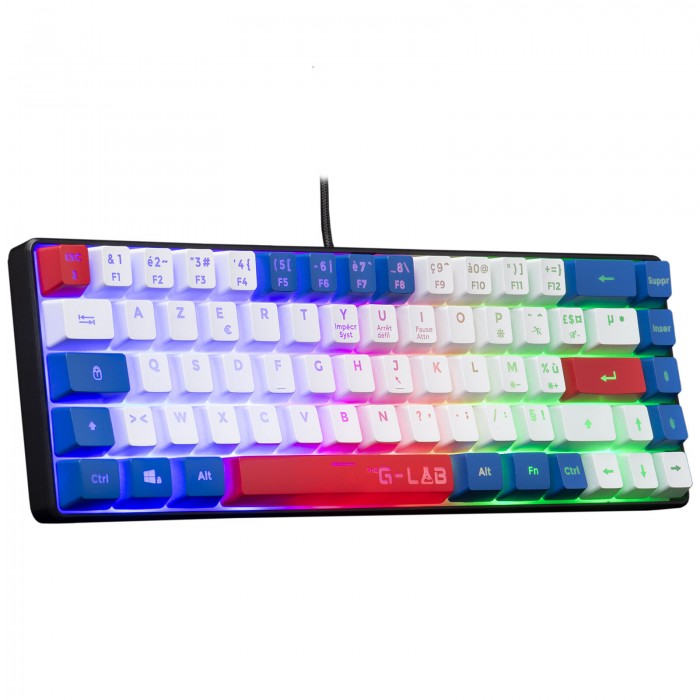 The G-Lab Keyz Hydrogen (Bleu/Blanc/Rouge) - Clavier PC The G-Lab Keyz Hydrogen (Bleu/Blanc/Rouge) - Clavier PC