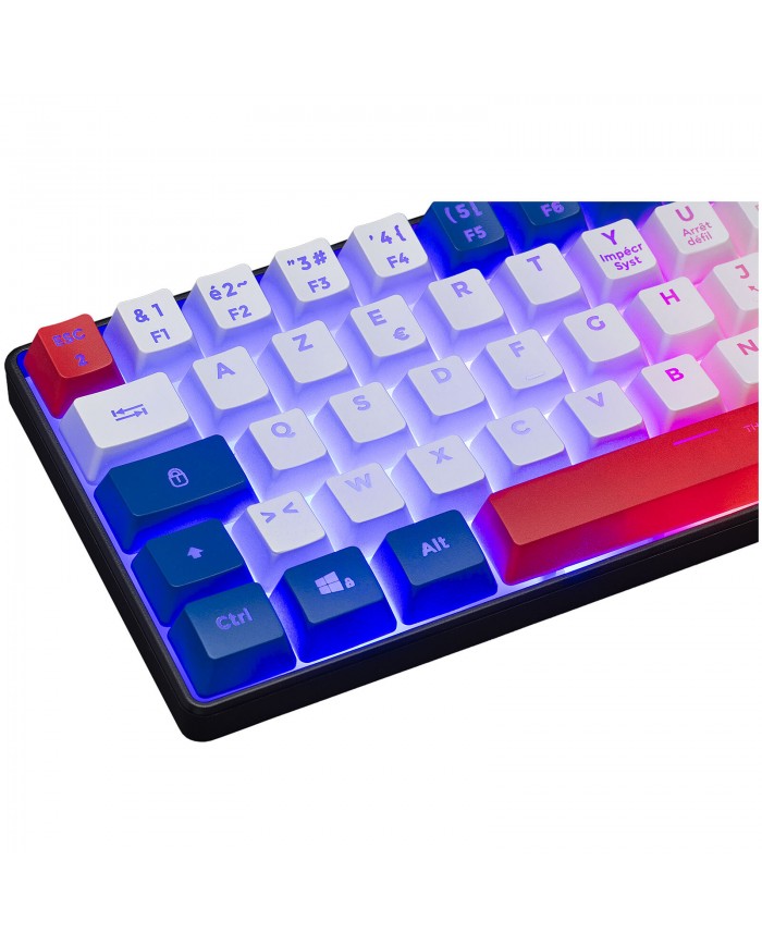 The G-Lab Keyz Hydrogen (Bleu/Blanc/Rouge) - Clavier PC The G-Lab Keyz Hydrogen (Bleu/Blanc/Rouge) - Clavier PC
