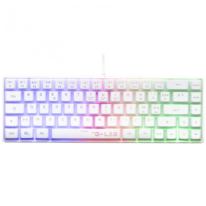 The G-Lab Keyz Hydrogen (Blanc) - Clavier PC The G-Lab Keyz Hydrogen (Blanc) - Clavier PC