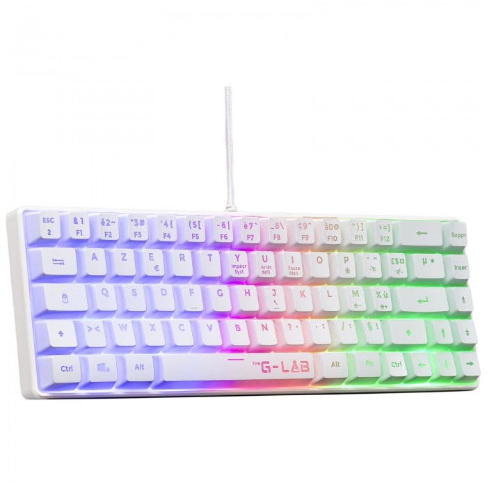 The G-Lab Keyz Hydrogen (Blanc) - Clavier PC The G-Lab Keyz Hydrogen (Blanc) - Clavier PC