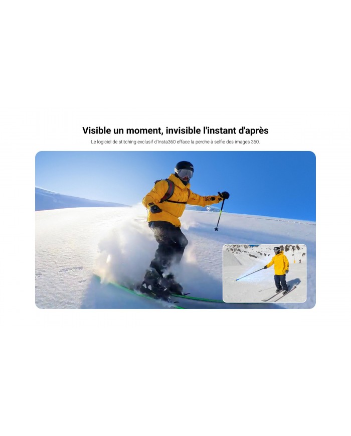 Insta360 Perche à Selfie Invisible 114 cm  - insta maroc