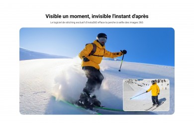 Insta360 Perche à Selfie Invisible 114 cm  - insta maroc