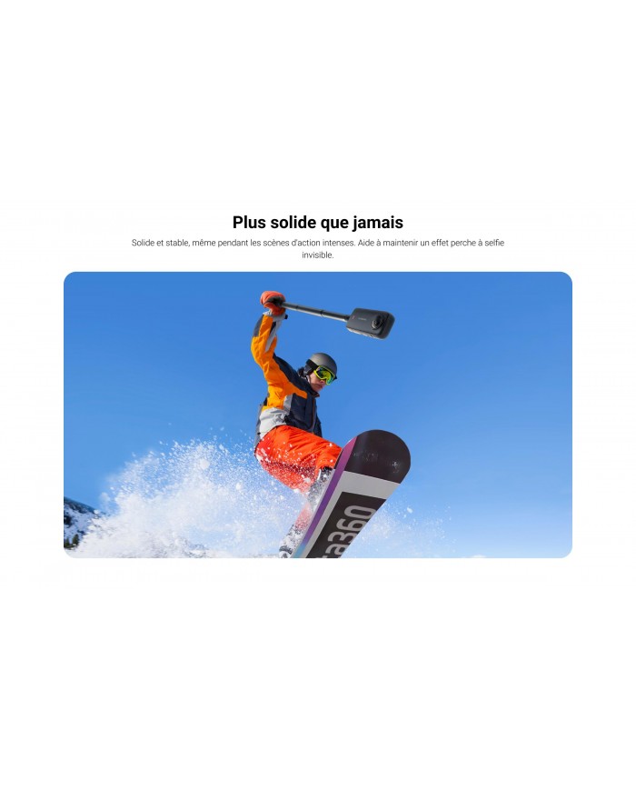 Insta360 Perche à Selfie Invisible 114 cm  - insta maroc