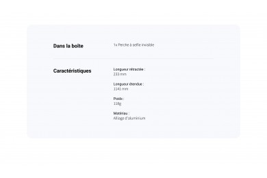 Insta360 Perche à Selfie Invisible 114 cm  - insta maroc