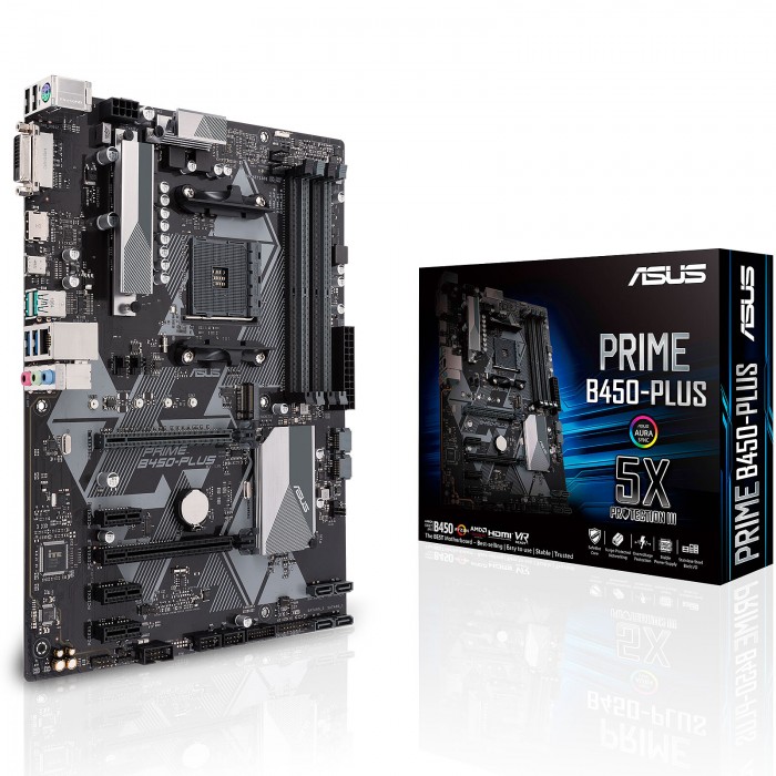 ASUS PRIME B450-PLUS ATX - Carte mère - PC Gamer Casa