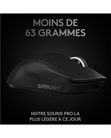 Logitech G Wireless Gaming Pro X Superlight (Noir) / Souris PC