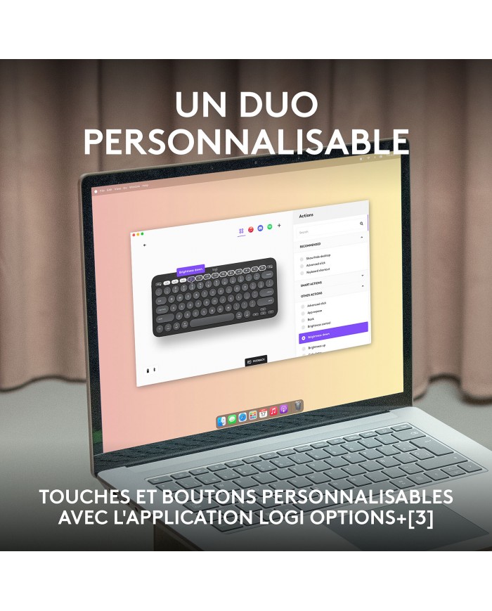 Logitech Pebble 2 Combo Noir for Mac  / Clavier -Souris / Logitech Maroc