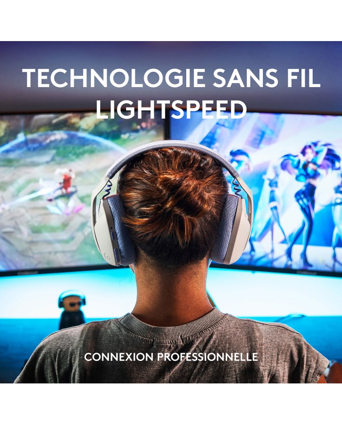 Logitech G G435 (Blanc) - Micro-casque  /  Logitech Maroc