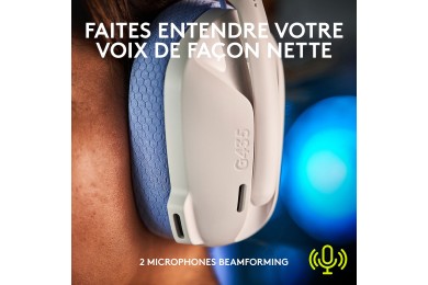 Logitech G G435 (Blanc) - Micro-casque  /  Logitech Maroc