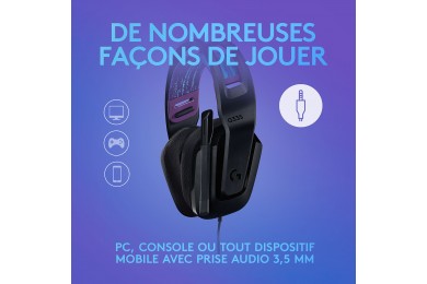 Logitech G G335 (Noir) / Micro-casque / Logitech Maroc Logitech G G335 (Noir) / Micro-casque / Logitech Maroc