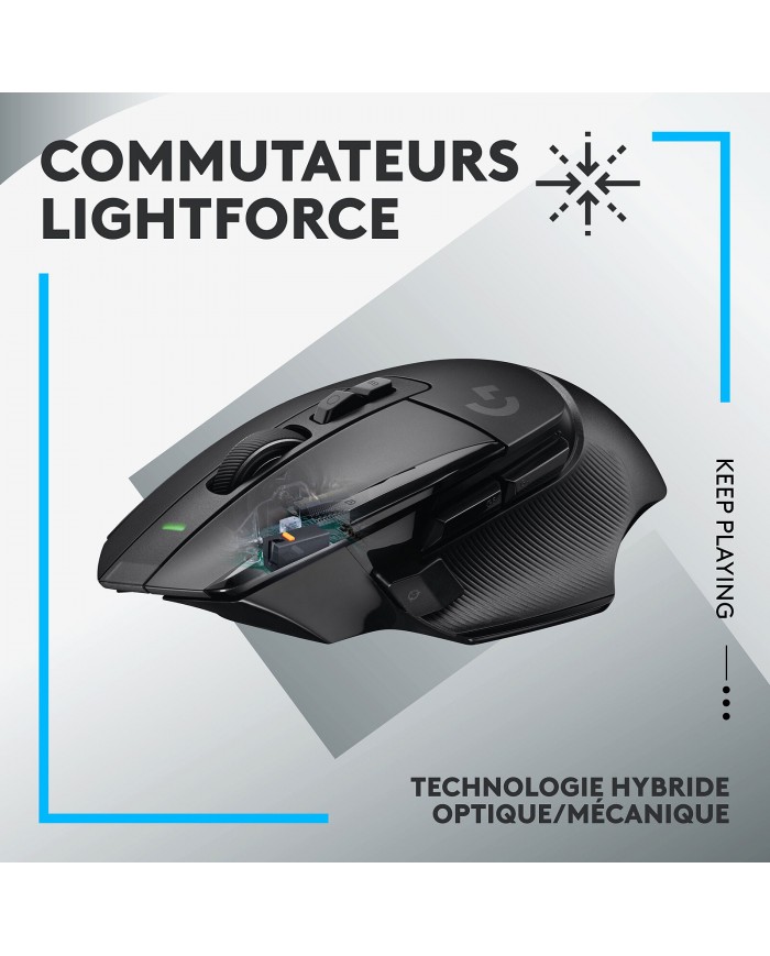 Logitech G G502X Lightspeed Noir / Souris PC / Logitech Maroc
