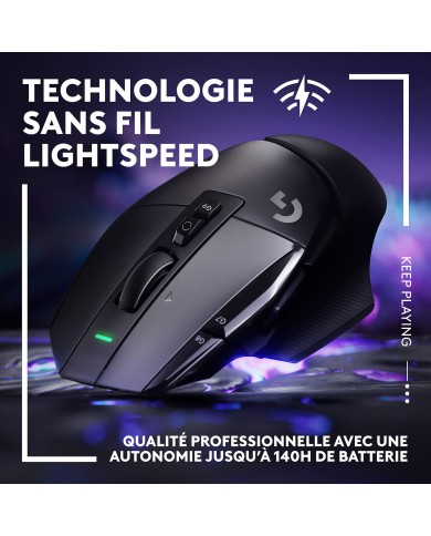 Logitech G G502X Lightspeed Noir / Souris PC / Logitech Maroc