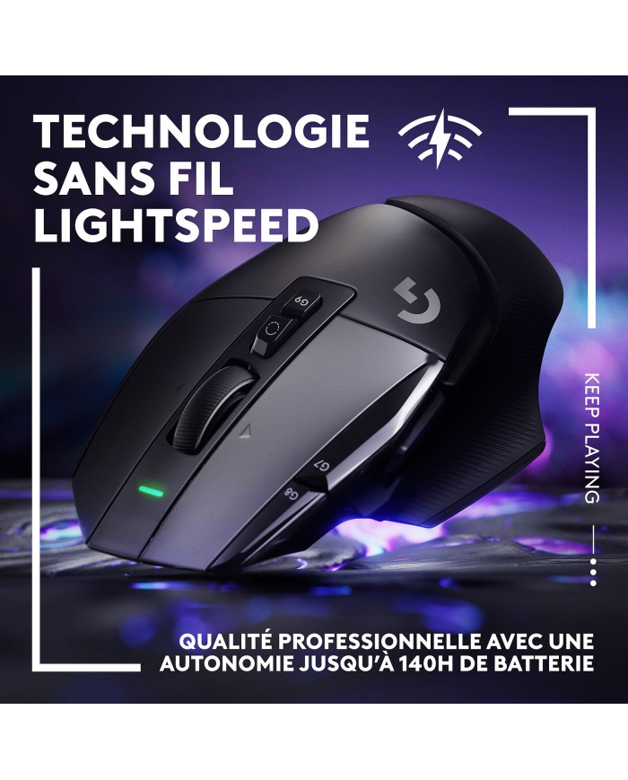 Logitech G G502X Lightspeed Noir / Souris PC / Logitech Maroc