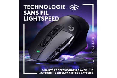 Logitech G G502X Lightspeed Noir / Souris PC / Logitech Maroc