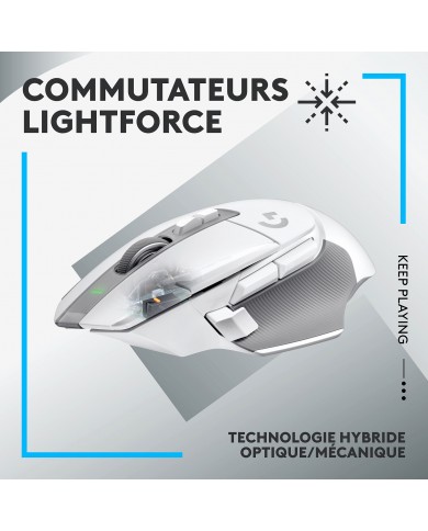 Logitech G502X Lightspeed Blanc - Souris PC - Logitech Maroc
