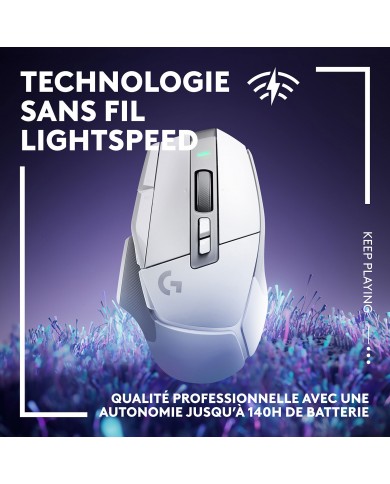Logitech G502X Lightspeed Blanc - Souris PC - Logitech Maroc